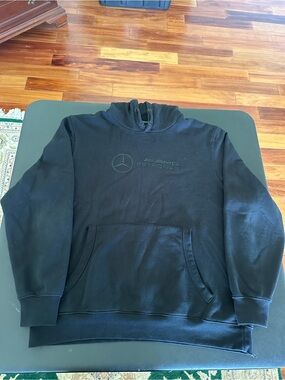 Mercedes AMG Petronas Black Pullover Hoodie Formula 1 Team Men’s XXL